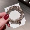 Faixa de cabeça de pérola retrô estilo coreano, pulseira simples e elegante, dupla utilização, faixa de borracha de celebridade da Internet, faixa de cabelo de cristal, cocar doce