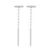 S999 prata esterlina linha de orelha feminina nicho design amor de alta qualidade curto borla orelha piercing orelha studs jóias de orelha de prata pura