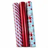 Papel de regalo de papel estucado con temática navideña y patrones de fondo imprimibles, especificaciones personalizables, suministro directo de fábrica