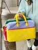 Bolsa Multifuncional para Yoga, Bolsa Deportiva y de Fitness, Bolsa de Equipaje Portátil con Separación Seca y Húmeda, Gran Capacidad con Compartimento Independiente para Zapatos, Bolsa de Viaje