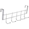 Cabide com Cinco Ganchos Atrás da Porta para Quarto com Portas Grossas, Rack de Armazenamento ao Lado da Cama para Dormitório, Armazenamento de Toalhas, Gancho para Porta de Armário