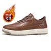 Sapatos masculinos casuais de outono e inverno, tênis leve de cor sólida em pu, confortáveis e versáteis, calçados casuais masculinos da moda, atacado
