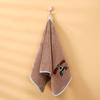 Toalla gruesa de terciopelo de caramelo para el rostro, toalla de coral de terciopelo para el hogar, toalla absorbente sin pelusa para envolver el rostro, venta al por mayor