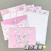 Papel de Carta con Conejitos de Lunares Ins Estético de Alto Valor Cartas Manuscritas para Estudiantes Dibujo Animado Lindo Regalo de Bendición de Graduación