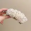 Pinza de plátano para coleta alta estilo coreano para mujer, pinza elegante para la parte trasera de la cabeza, pinza de garra para fijar el cabello, pasador vertical, accesorio para el cabello