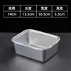 Contenedor de Acero Inoxidable para Alimentos con Tapa Cuadrado Lonchera Almacenamiento en Refrigerador Preparación para Olla Caliente Lonchera para Exteriores Caja Cuadrada Pequeña Regalo