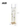 Candelabros Dorados Navideños, Decoraciones para Escenario de Bodas, Portavelas de Gama Alta, Adornos de Decoración para Bodas, Venta al por Mayor de Fabricante