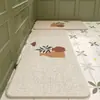 Alfombrilla de cocina estilo wabi-sabi japonés, alfombrilla absorbente de agua y aceite para uso doméstico, tira larga, resistente a la suciedad, fácil de limpiar, alfombrilla de suelo tejida de cáñamo