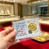 Pegatina para Teléfono Móvil de Oro Puro 999 Princesa Hazte Rica Foil de Oro Hazte Rico Rápido Pegatina para Refrigerador Año de la Oveja Ten Dinero para Gastar Tarjeta de Oro Regalo