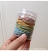 100 piezas color básico cuerda para el cabello simple atar banda de goma para el cabello ins Celebridad de Internet cabello trenzado banda delgada para el cabello cuerda para el cabello accesorios para el cabello