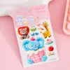 Pegatinas 5D tridimensionales con relieve para niñas, dibujos animados infantiles, autoadhesivas, impermeables, decoración DIY para funda de teléfono, patrones pequeños