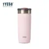 Tyeso Nova Caneca de Café Grande Capacidade Aço Inoxidável 304 Isolamento Térmico Copo Frio Portátil para Exterior Copo de Carro