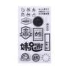 Sello de silicona transparente Jingxiu icono retro sello de diario de oficina material de decoración para álbum de fotos DIY tarjeta cuenta manual
