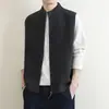 Suéter de Tricô Cardigan Jaqueta Masculina Primavera Outono Novo Estilo Gola Alta Americana Jaqueta Casual Tricô Solto