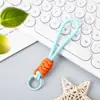 Cordão de Renda Colorido para Celular Versátil Criativo Cordão para Capa de Celular Corda Trançada Artesanal Pingente com Nó de Diamante