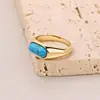 Venta al por mayor de fábrica Moda Europea y Americana Anillo de Acero Inoxidable de 8MM Incrustado con Turquesa Personalizable Versátil Retro Anillo de Dedo Más Vendido