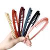 Diadema Antideslizante de Nuevo Estilo con Dientes, Elegante Cinta para el Cabello Trenzada para Lavarse la Cara, Pinza para el Cabello, Goma para el Cabello, Organizador de Cabello, Diadema para Mujer