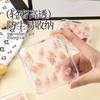 Caixa de Armazenamento de Unhas Vestível Caixa de Joias com Tampa Flip Caixa de Manicure Transparente Rack Feito à Mão Caixa de Exibição de Mesa Caixa de Embalagem de Produto Acabado