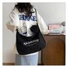 Bolso de hombro informal de lona para mujer, bandolera de gran capacidad, estilo estudiante, venta al por mayor