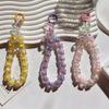 Pingente de corrente de telefone móvel de cristal de alta qualidade Nova corrente frisada Pulseira de pulso pendurada Pulseira de pulso Cordão feminino elegante claro