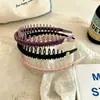 Faixa de Cabelo Alta Antiderrapante com Dentes Duplos Estilo Coreano para Mulheres, Simples e Versátil para Uso Diário, Lavagem do Rosto e Maquiagem, Acessório de Cabelo Faixa, Novo Modelo 2026