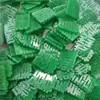 Verde Jadeíta Doble Felicidad Cuentas Sueltas para Pendientes DIY Collar Pulsera Accesorios de Joyería Piezas con Color Uniforme