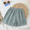 Pantalones Cortos para Niños, Algodón Puro, Estilo de Verano Delgado, Pantalones de Cinco Puntos, Pantalones Cortos para Bebés y Niños Pequeños, Pantalones Casuales para Niños y Niñas para Uso al Aire Libre