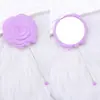 Espejo de Maquillaje de Mano con Forma de Rosa Creativa, Espejo de Tocador Portátil con Superficie de Espejo de Alta Definición con Cuentas DIY, Al por Mayor en Stock