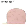 Bolsa de Monedas Estudiante con Concha en Relieve Oso de Dibujos Animados Creativo Portatarjetas tipo Acordeón Bolsa de Almacenamiento de Documentos de Gran Capacidad