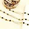 Acessórios para Joias DIY Borda de Pérola Strass Preto Cristal Preto Corrente Solta Roupas Vestuário Corrente para Óculos Corrente Pendurada Materiais de Acessório