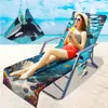 Funda Exclusiva Transfronteriza para Silla de Playa Bolsa para Silla de Playa de Microfibra Impresión Digital 3D Serie Marina Desde Una Pieza
