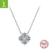 El nuevo collar de trébol de cuatro hojas de moissanita de Yinziyun tiene un aire clásico, hecho de plata de ley s925, un collar de cadena para la clavícula de la suerte