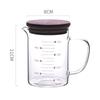 Fabricantes que operan vaso medidor de vidrio resistente al calor, vaso de precipitados de vidrio, vidrio de borosilicato alto, vaso con escala de vidrio engrosado, bienvenido a personalizar