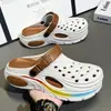 Zuecos de Talla Grande 48 para Hombre Verano 2026 Estilo Nuevo Antideslizantes Resistentes al Desgaste Suela Suave Punta Cerrada Pantuflas Sandalias de Playa para Exteriores para Hombre