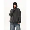 Moletom cardigã listrado estilo americano para homens, jaqueta esportiva com capuz de outono para casais, marca da moda, jaqueta casual com vibe descontraída