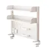 Estante de Armazenamento para Mesa de Estudo de Estudante Tendência Organizador de Mesa de Trabalho Mesa de Computador Prateleira de Painel Perfurado Multicamadas