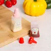 Garrafa Quadrada para Condimentos, Garrafa Squeeze para Molhos, Garrafinha para Temperos de Salada de Tomate, Garrafa para Molho Barbecue, Caixa Organizadora para Condimentos de Cozinha