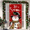 2026 Nuevo Colgante de Tela Navideño Transfronterizo Decoración Muñeco de Nieve Papá Noel Fiesta Festiva Porche Árbol de Navidad