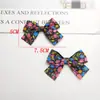 Nuevo Estilo Coreano Simple Hecho a Mano Tela Floral Lazo Tocado DIY Equipaje Pasador Ropa Accesorios Semi-Terminados