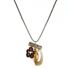 Nuevo Collar con Colgante Irregular Geométrico Estilo Chino y Borla para Mujer, Gama Alta, Personalizado, Versátil, Cadena para Suéter con Cordón de Cuero para Colgar en el Cuello