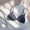 Ropa interior simple estilo japonés de verano para mujer, Sujetador estudiantil delgado sin costuras, Sujetador inalámbrico de una pieza, Sujetador para niña joven