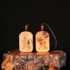 Madeira de Jujuba Natural Lei Jiao Pingente de Zhao Gongming Pingente Wu Caishen Cabo de Escultura Pingente de Carro