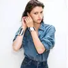 Diseño de Moda Europeo y Americano Sentido Metálico Ola Geometría Apertura Irregular Pulsera Atmosférico Sentido Avanzado Estilo Ancho Pulsera Moda