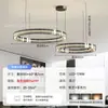 Nuevo candelabro circular de lujo ligero estilo italiano para sala de estar, moderno y sofisticado, simple y de alta gama, adecuado para dormitorio, barra de bar y comedor