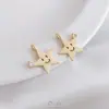 Relleno de Oro de 14K Color Duradero Cara Sonriente Expresión Incrustada con Estrella de Zirconia y Luna Colgante DIY Collar Pulsera Colgante Joyería Colgante