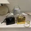 Diseño de Letra Retro Transfronterizo 2026 Estilo Nuevo Caja Simple y Único Textura Casual Bolso Cruzado Elegante Bolso Cuadrado Pequeño