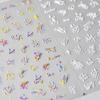 Calcomanías para Uñas con Relieve Tomoni Calcomanías para Uñas Estilo Japonés Caliente Joyería al por Mayor Cielo Estrellado Colorido 2775