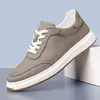 Zapatos casuales y cómodos para hombre, transpirables, novedad primavera y otoño 2026, zapatillas deportivas de suela suave para hombre, zapatos de cuero casuales versátiles y duraderos para hombre
