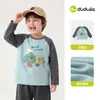 69.9 por Cualquier 3 Artículos Camiseta de Manga Larga para Niños Dudu Camiseta Básica de Otoño para Niños Ropa Infantil de Moda para Niñas