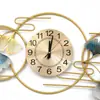 Reloj de Pared de Lujo Ligero de Estilo Chino Nuevo Sala de Estar Hogar Reloj de Moda Sofá Sala de Estudio Decoración de Pared Reloj Colgante Reloj Decorativo Creativo